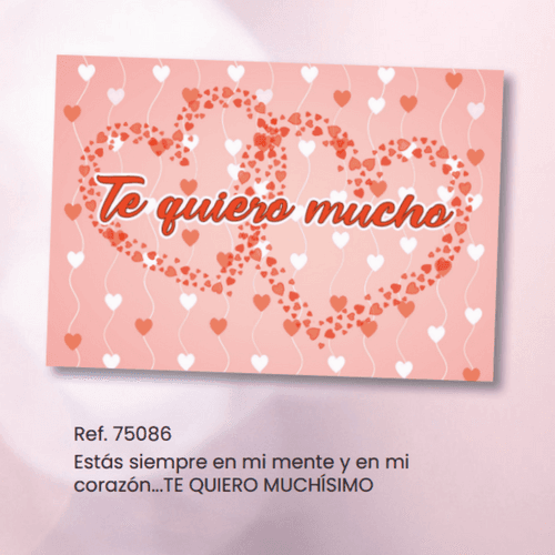 Tarjeta Te quiero mucho