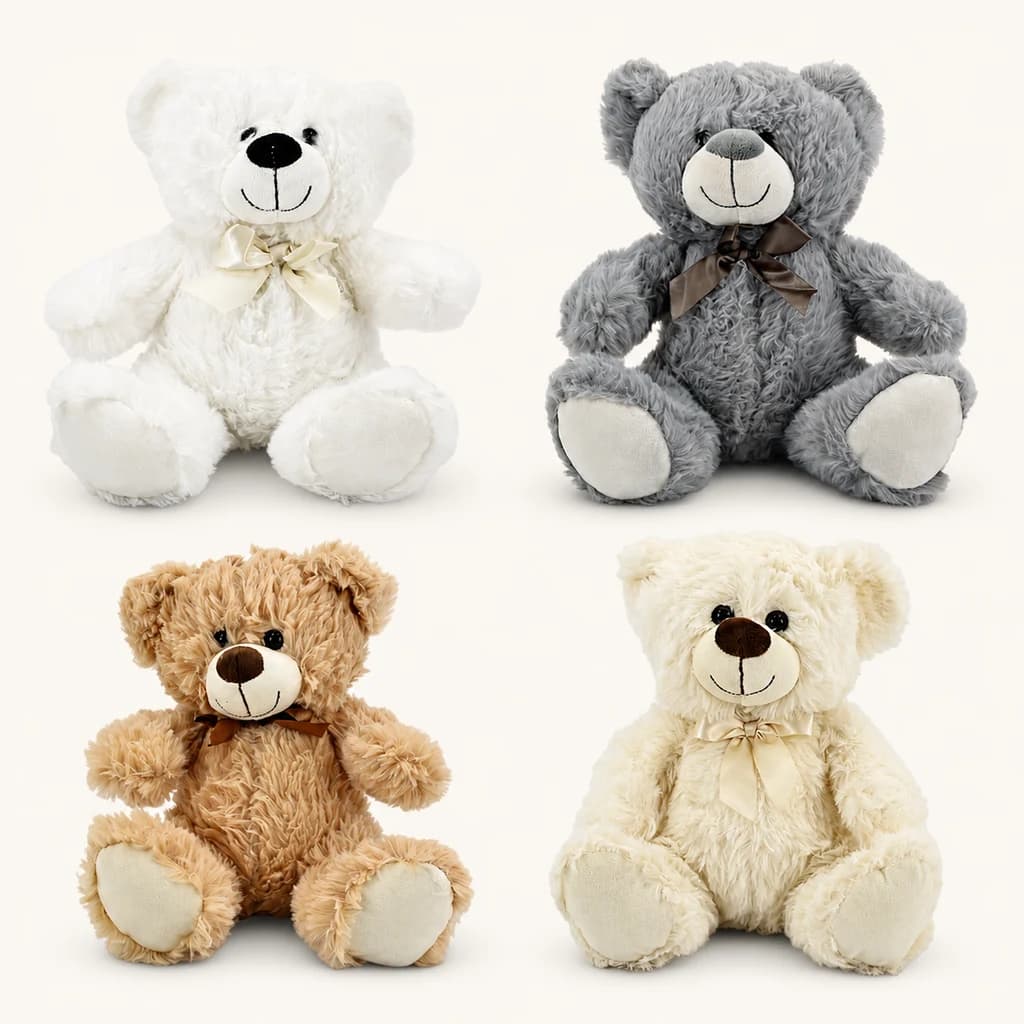 Peluche ourson avec nœud